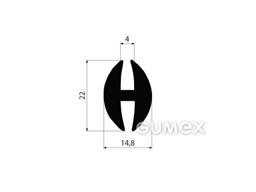 GUMMIPROFILE H-FORM - EPDM